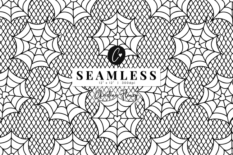 Seamless Web Lace Pattern | Halloween PNG