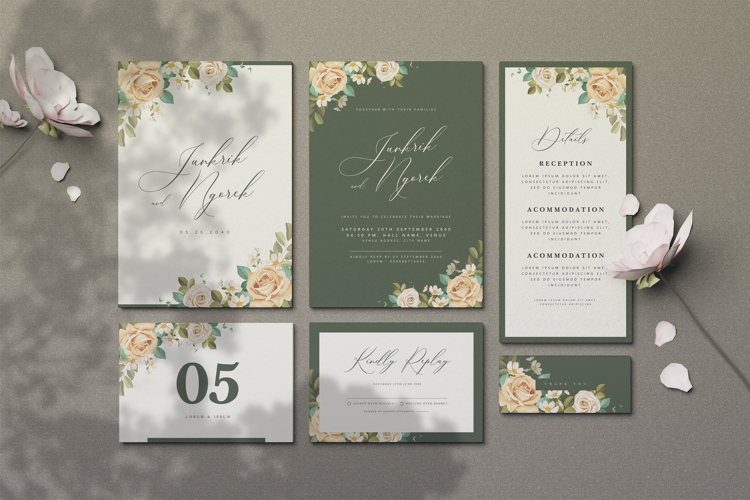 Wedding Invitation Card Template Image 12
