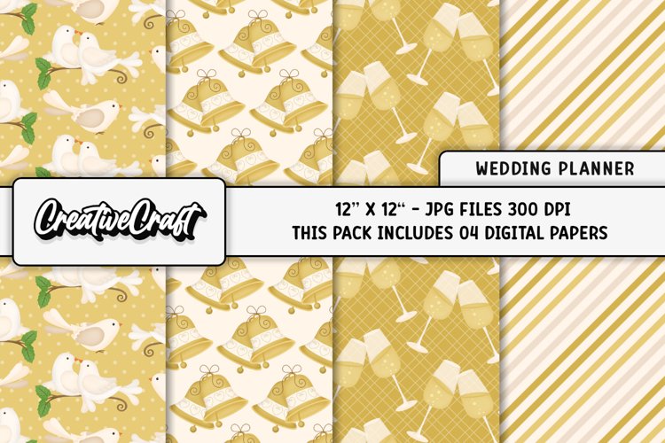 Wedding Digital Papers, scrapbooking, backgrounds designs