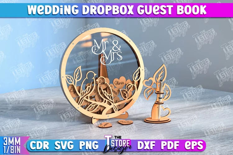 Wedding Dropbox Guestbook | Wedding Wishes | Rustic Wedding