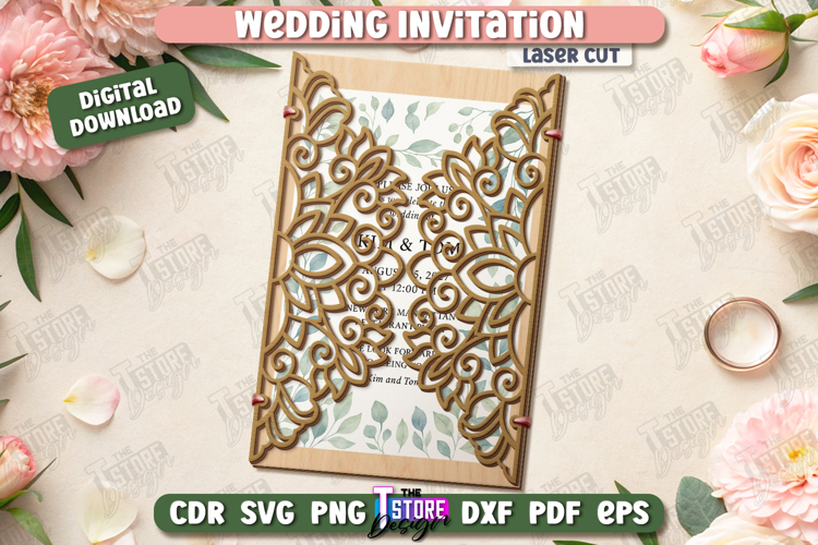 Wedding Invitation Laser Cut | Wedding Day | Wedding Party