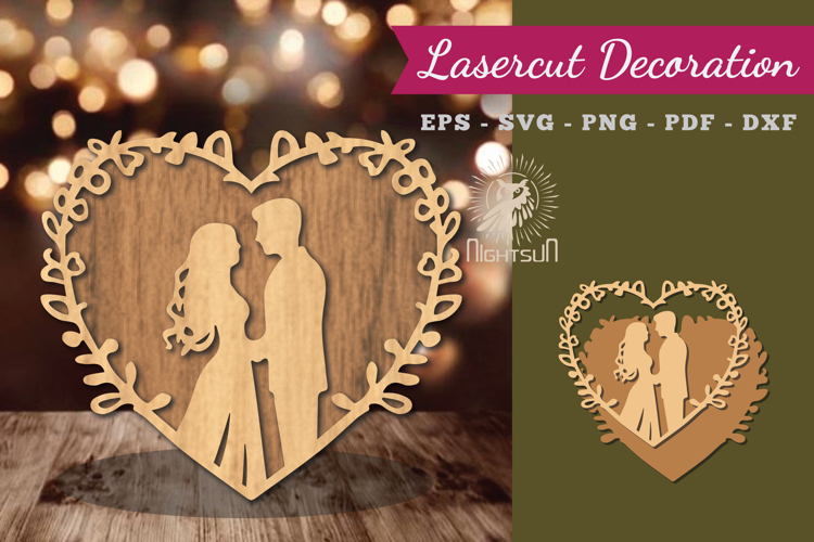 Wedding Lasercut Decoration SVG