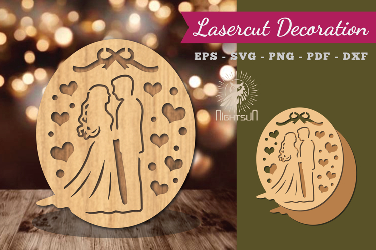 Wedding Lasercut Decoration SVG