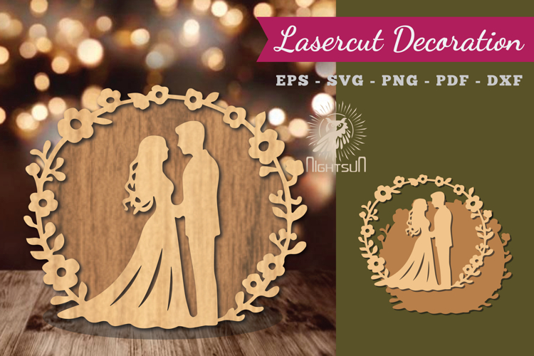 Wedding Lasercut Decoration SVG