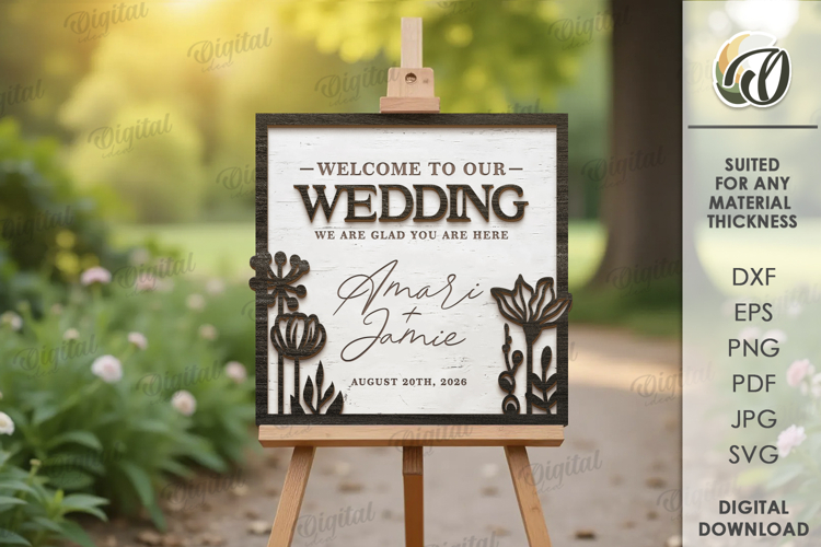  Wedding Welcome Sign Image 7