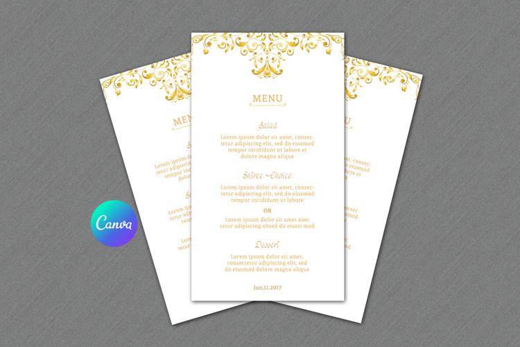 Wedding Menu Template,