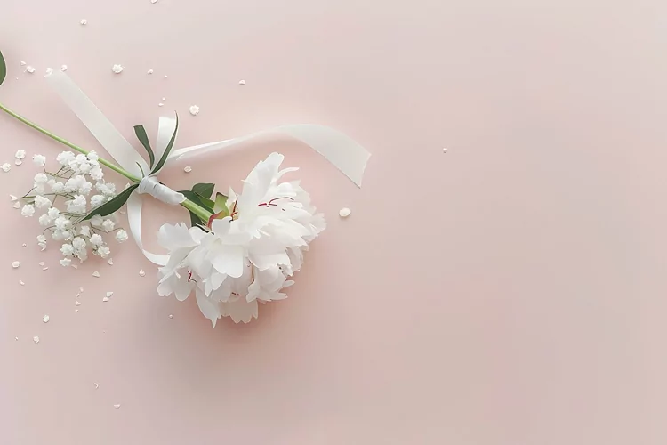 Minimalist Wedding Mockup. Wedding flat lay mockup backdrop
