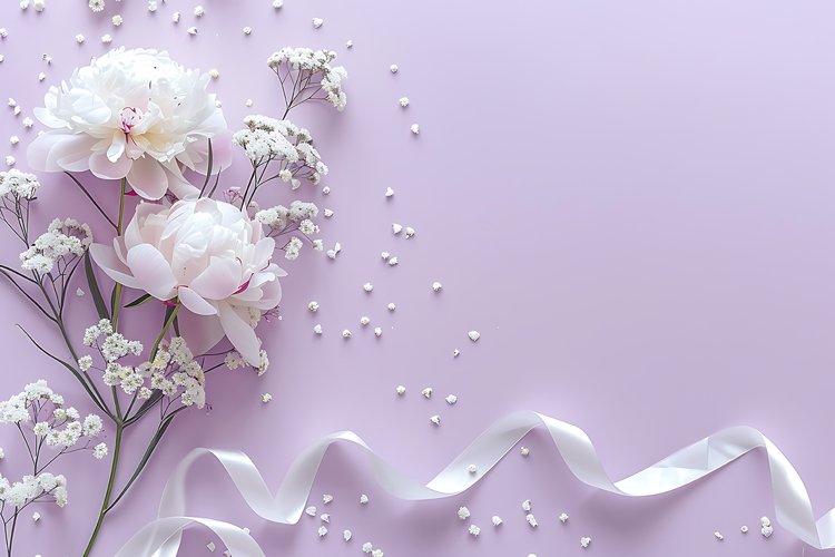 Minimalist Wedding Mockup. Wedding flat lay mockup backdrop