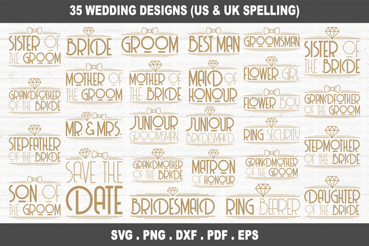 Wedding SVG Bundle, Bachelorette party SVG, Bride SVG