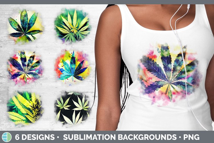 Marijuana Background | Grunge Sublimation Backgrounds