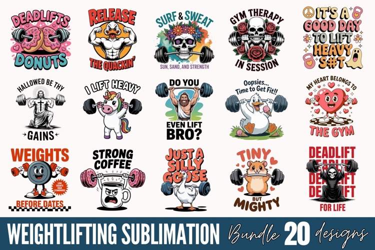 Weightlifting Sublimation , Weightlifting Sublimation Bundle