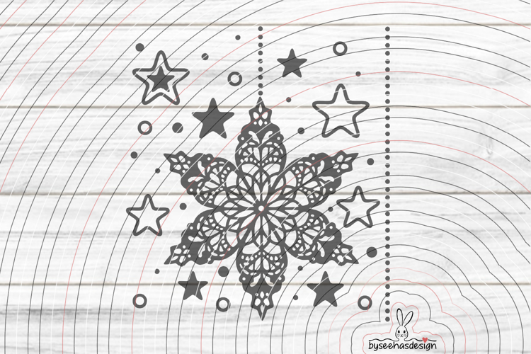Christmas star Cutting file SVG DXF
