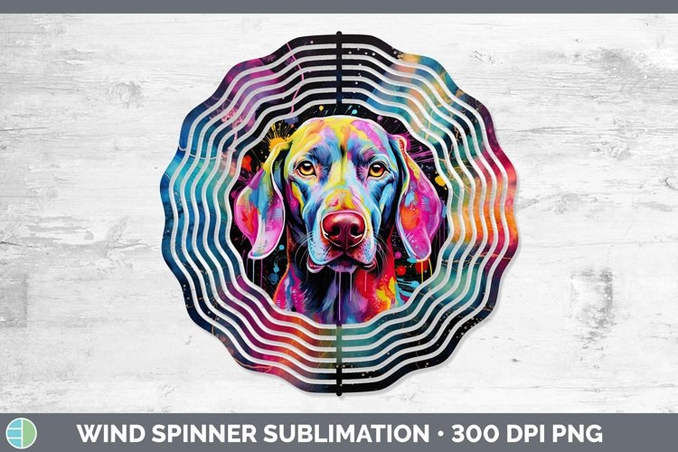 Weimaraner Wind Spinner | Sublimation Spinner Designs