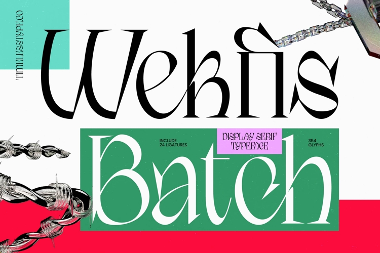 Wekfis Batch - Display Serif Typeface