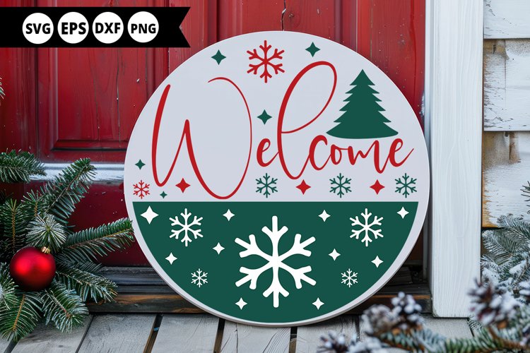 Christmas Welcome Sign Svg Image 14