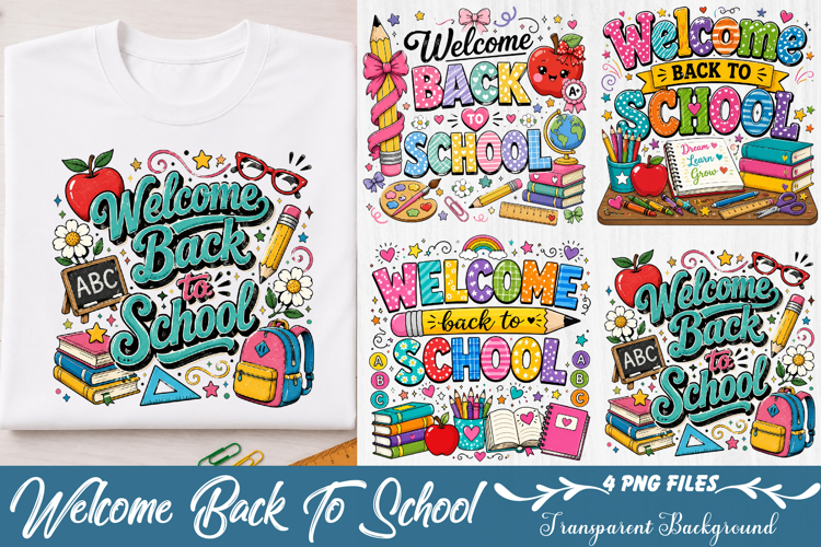 Welcome Back To School PNG