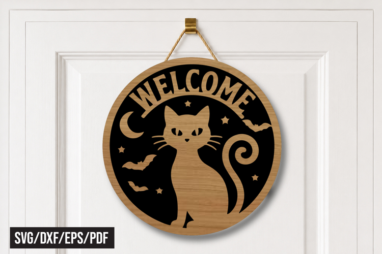 Halloween Black Cat Svg Image 11