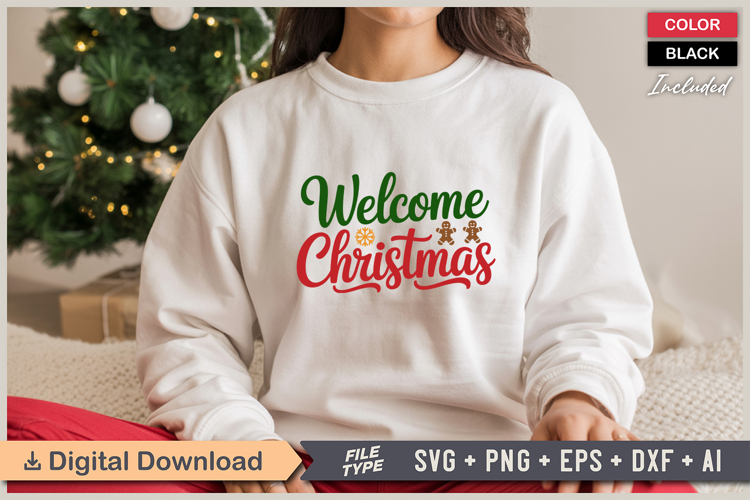 Welcome Christmas SVG | Christmas SVG | Holiday SVG | Xmas