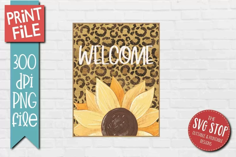 Sunflower Sublimation PNG | Summer Garden Flag