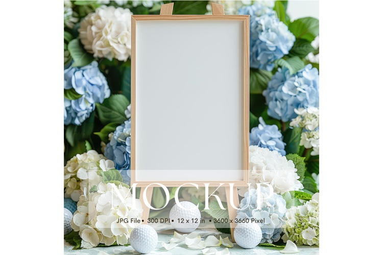 Welcome Sign Mockup Photo Frame Wedding Sign Canvas Mockup
