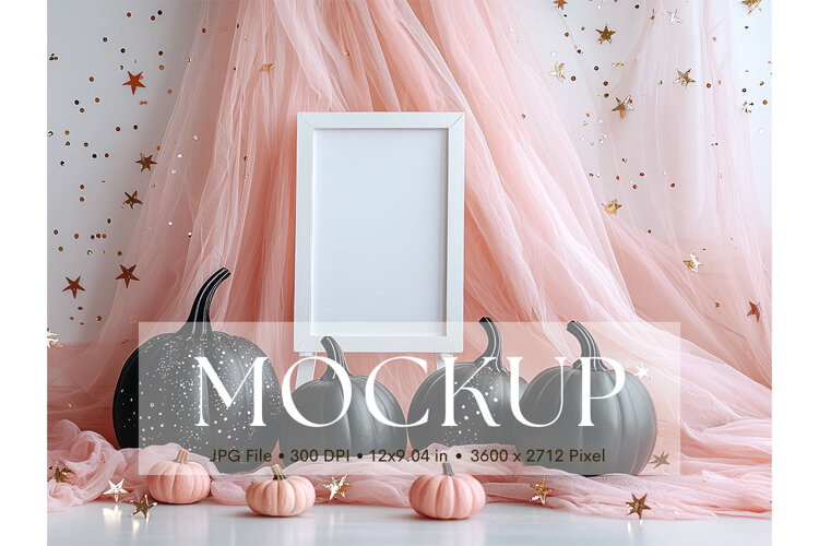 Welcome Sign Mockup Photo Frame Wedding Sign Canvas Mockup example image 1