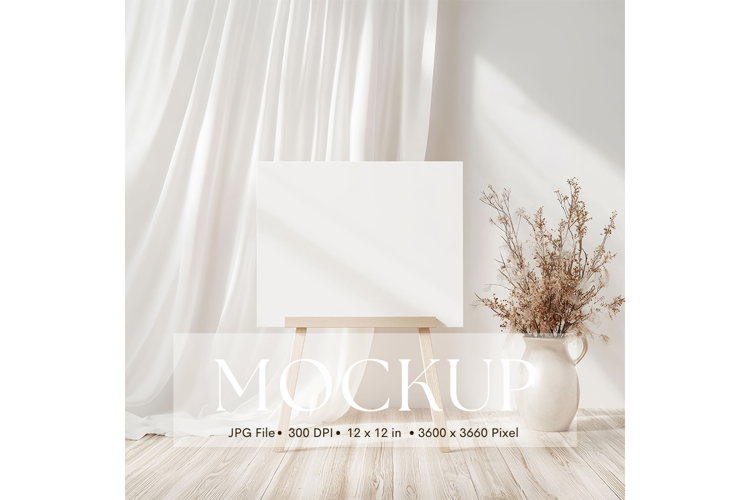 Welcome Sign Mockup Photo Frame Wedding Sign Canvas Mockup