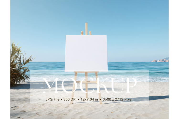 Welcome Sign Mockup Photo Frame Wedding Sign Canvas Mockup