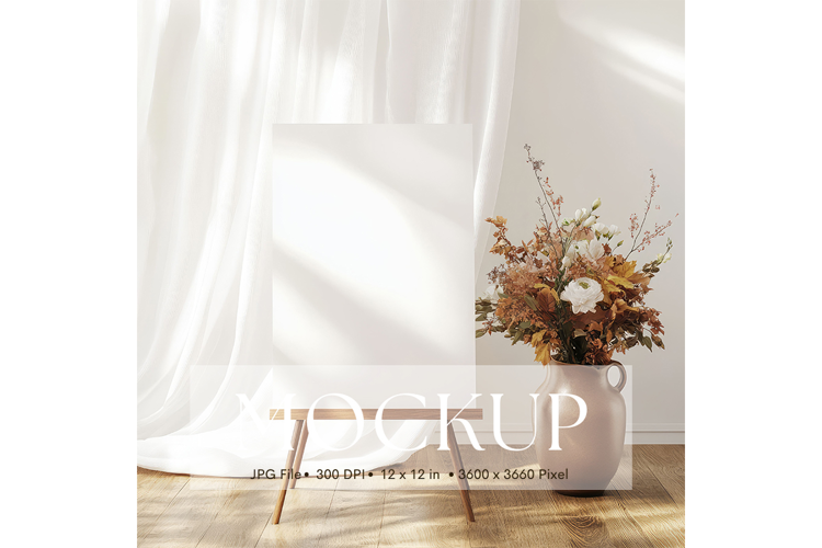 Welcome Sign Mockup Photo Frame Wedding Sign Canvas Mockup