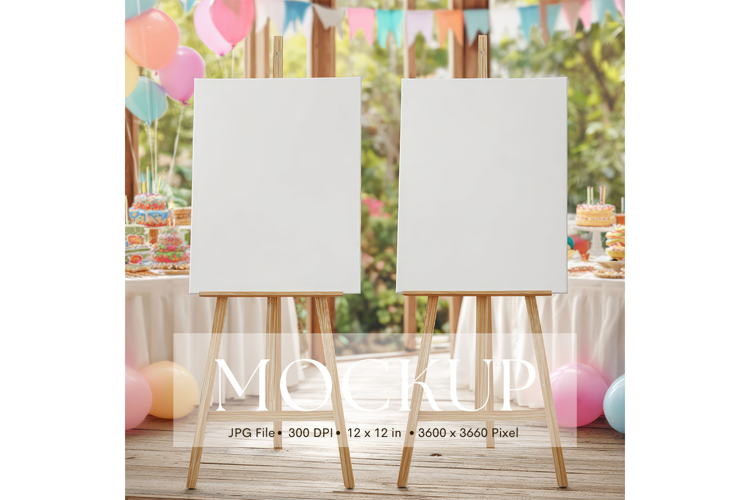 Welcome Sign Mockup Photo Frame Wedding Sign Canvas Mockup