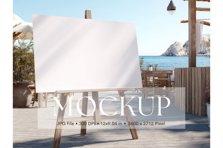 Welcome Sign Mockup Photo Frame Wedding Sign Canvas Mockup