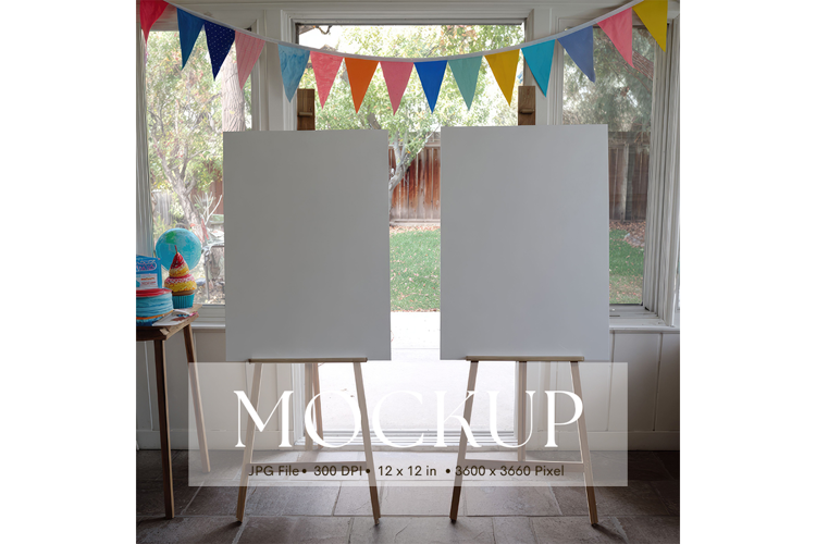 Welcome Sign Mockup Photo Frame Wedding Sign Canvas Mockup