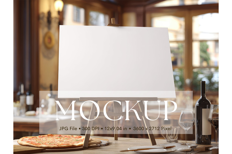 Welcome Sign Mockup Photo Frame Wedding Sign Canvas Mockup