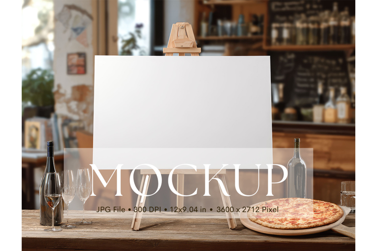 Welcome Sign Mockup Photo Frame Wedding Sign Canvas Mockup