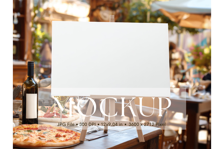 Welcome Sign Mockup Photo Frame Wedding Sign Canvas Mockup