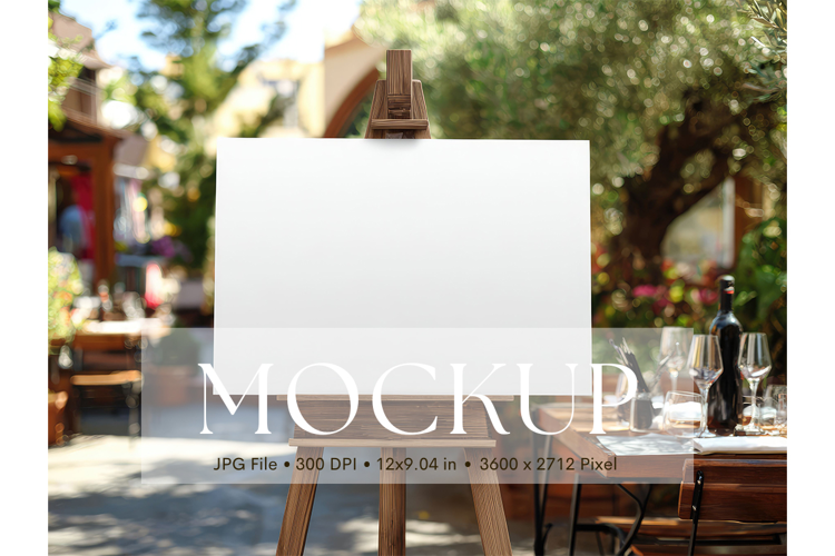 Welcome Sign Mockup Photo Frame Wedding Sign Canvas Mockup