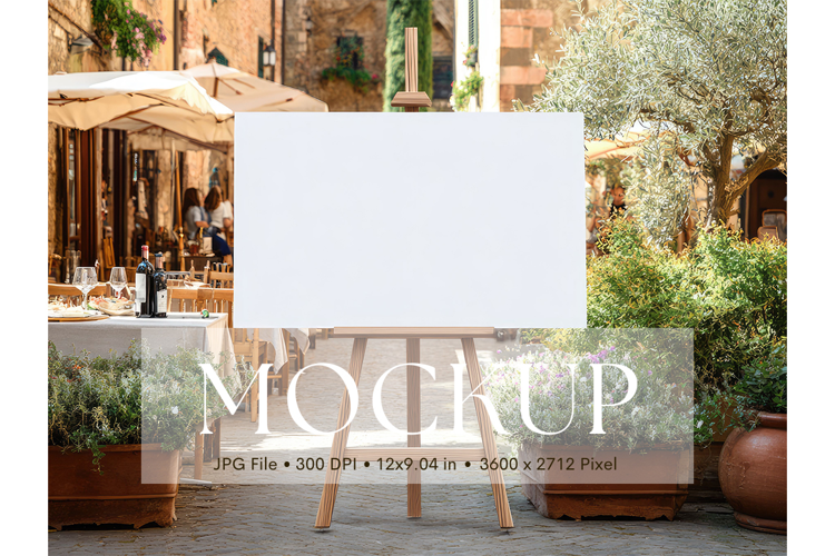 Welcome Sign Mockup Photo Frame Wedding Sign Canvas Mockup
