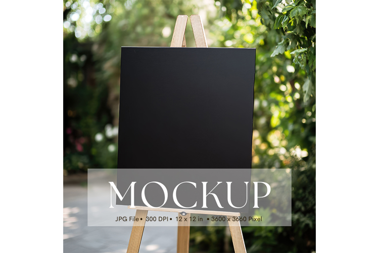 Welcome Sign Mockup Photo Frame Wedding Sign Canvas Mockup