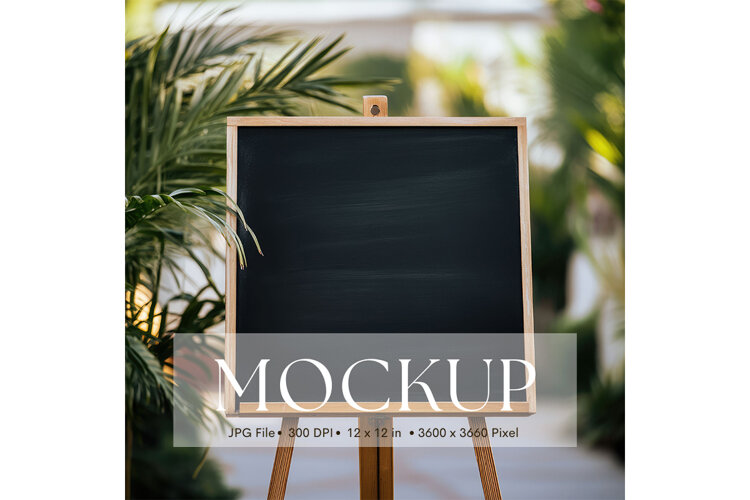 Welcome Sign Mockup Photo Frame Wedding Sign Canvas Mockup example image 1