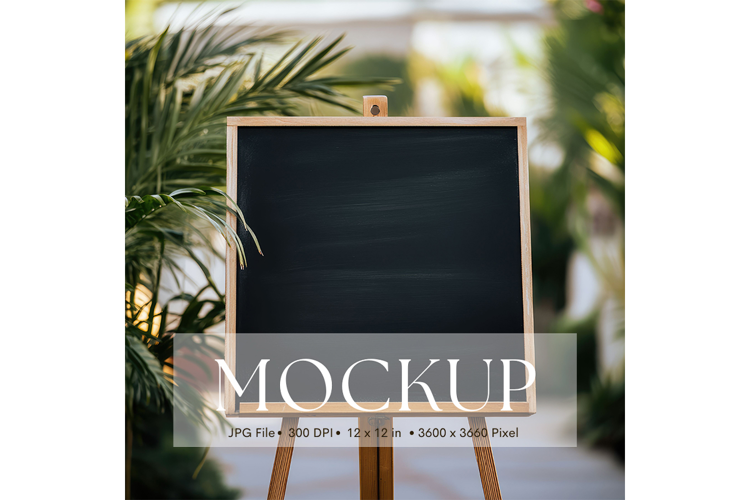 Welcome Sign Mockup Photo Frame Wedding Sign Canvas Mockup