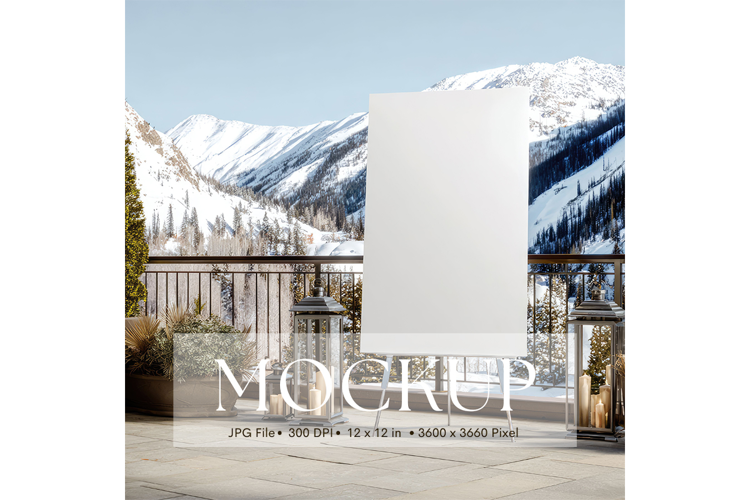 Welcome Sign Mockup Photo Frame Wedding Sign Canvas Mockup15