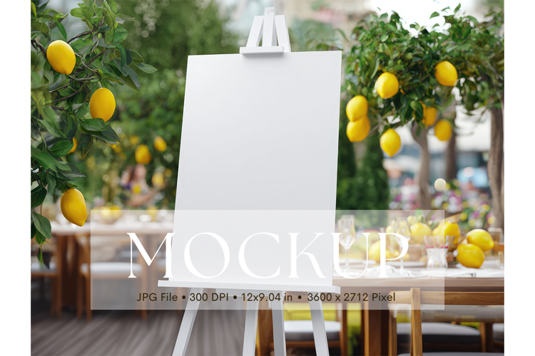 Welcome Sign Mockup Photo Frame Wedding Sign Canvas Mockup