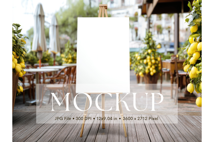 Welcome Sign Mockup Photo Frame Wedding Sign Canvas Mockup