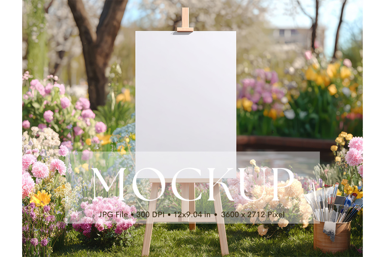Welcome Sign Mockup Photo Frame Wedding Sign Canvas Mockup