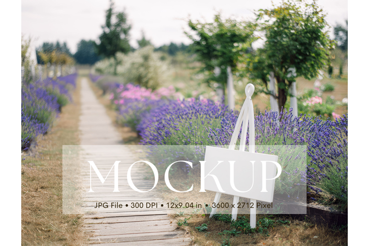 Welcome Sign Mockup Photo Frame Wedding Sign Canvas Mockup