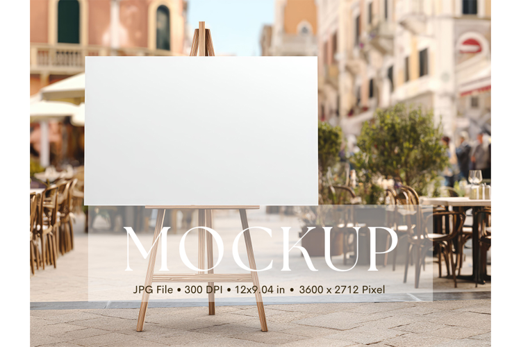 Welcome Sign Mockup Photo Frame Wedding Sign Canvas Mockup