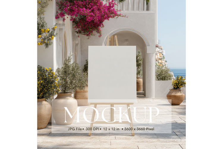 Welcome Sign Mockup Photo Frame Wedding Sign Canvas Mockup