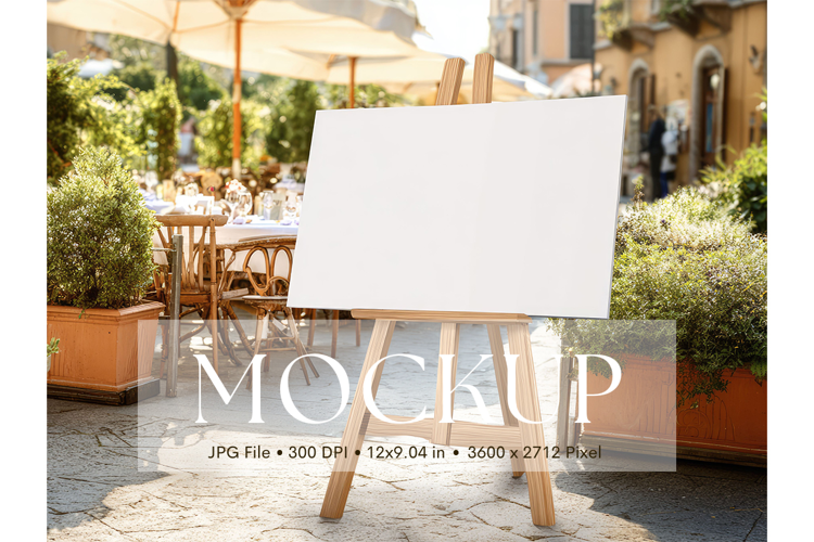 Welcome Sign Mockup Photo Frame Wedding Sign Canvas Mockup