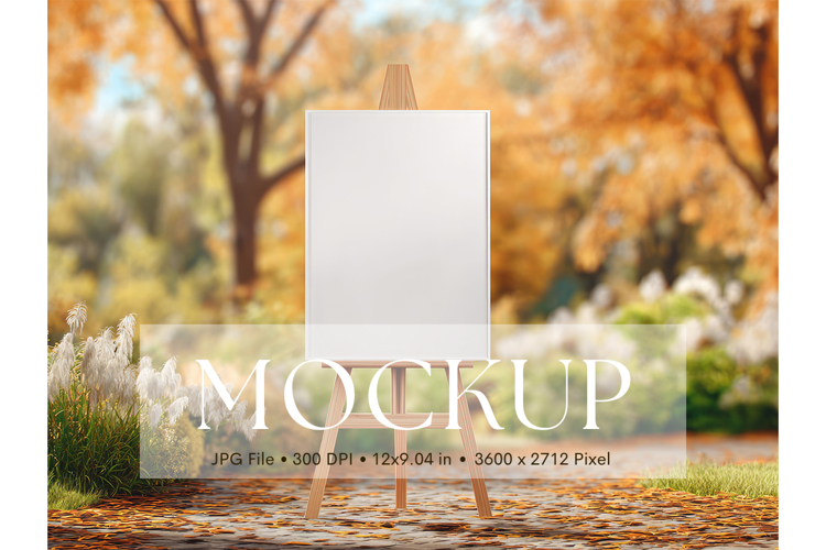 Welcome Sign Mockup Photo Frame Wedding Sign Canvas Mockup