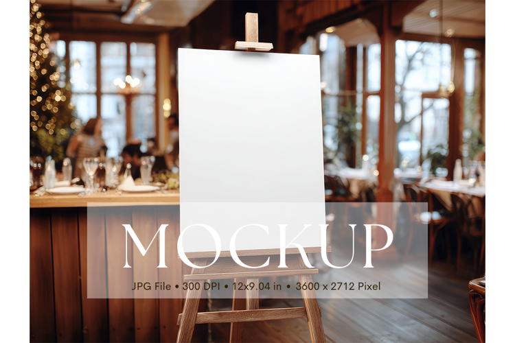 Welcome Sign Mockup Photo Frame Wedding Sign Canvas Mockup