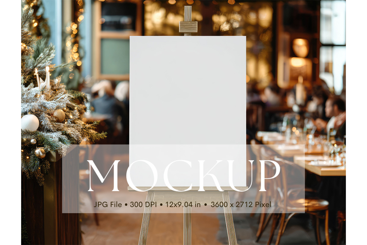 Welcome Sign Mockup Photo Frame Wedding Sign Canvas Mockup